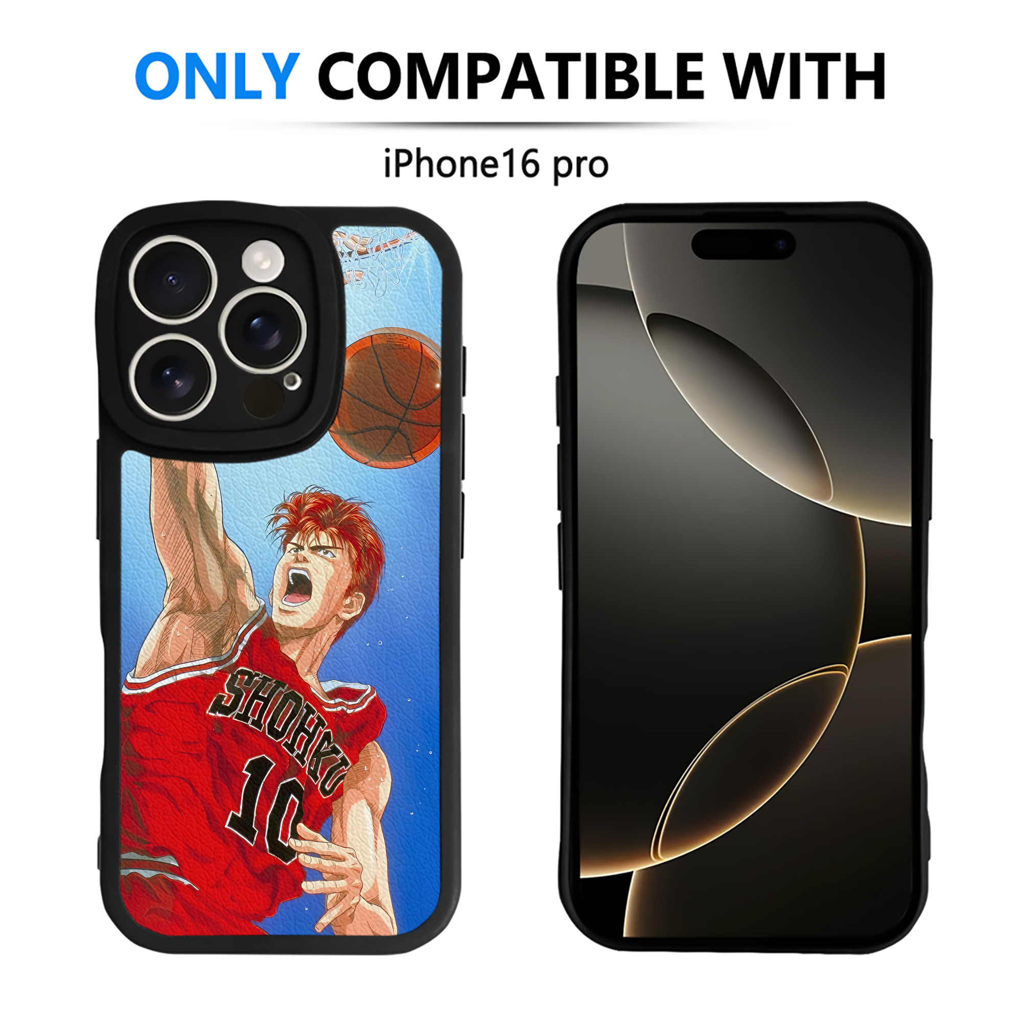 （画像用） SLAM DUNK／スラムダンク 【iPhone 16シリーズ対応】シリコンスマホケース（レザー調） 材質：シリコン